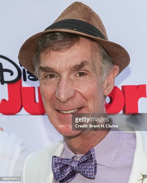 Scientist/educator Bill Nye arrives for the "Miles from Tomorrowland: Space Missions" kick off event held at New York Hall Of Science on July 16,...