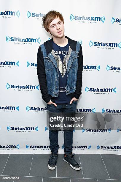 Ellington Ratliff of R5 visits the SiriusXM Studios on March 27, 2014 in New York City.