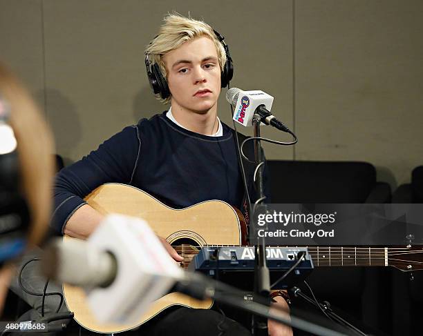 Ross Lynch performs with R5 at the SiriusXM Studios on March 27, 2014 in New York City.