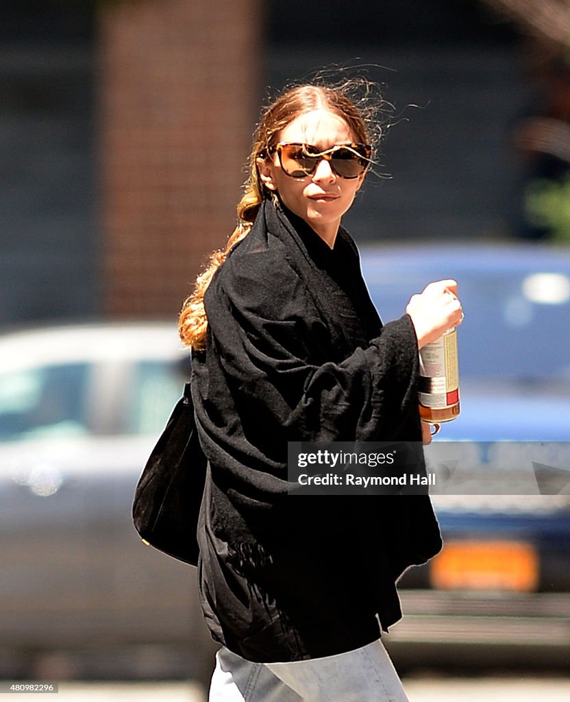 Celebrity Sightings In New York City - July 16, 2015