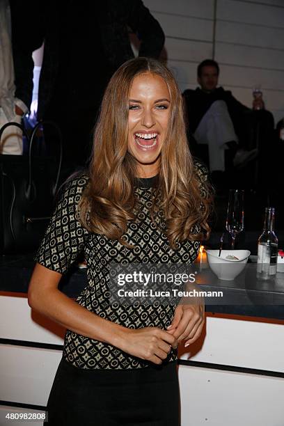 Alena Gerber attends the New Faces Award Fashion 2015 on July 16, 2015 in Munich, Germany.