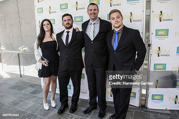 Shawna Waldron, David Midell, Adam Dick and Keaton Wooden attend the 19th Annual Prism Awards Ceremony at Skirball Cultural Center on July 16, 2015...