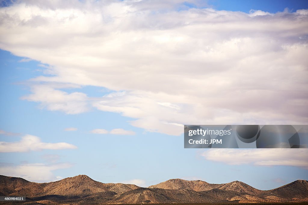 View of distant mountain landscape, California, USA