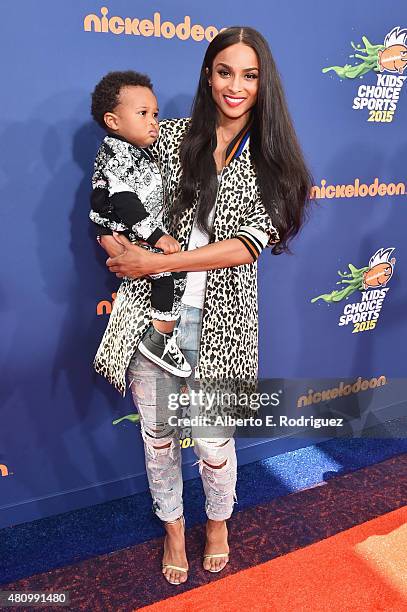 Recording artist Ciara and Future Zahir Wilburn attends the Nickelodeon Kids' Choice Sports Awards 2015 at UCLA's Pauley Pavilion on July 16, 2015 in...