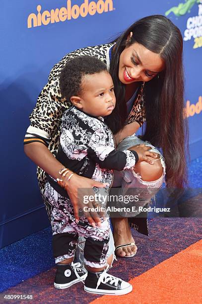 Recording artist Ciara and Future Zahir Wilburn attends the Nickelodeon Kids' Choice Sports Awards 2015 at UCLA's Pauley Pavilion on July 16, 2015 in...