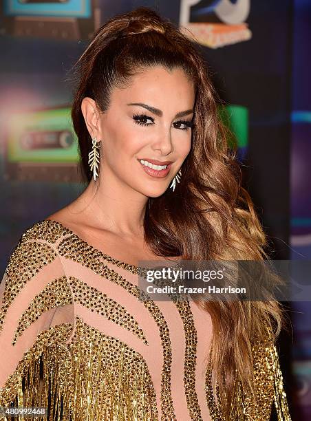 Ninel Conde attends Univision's Premios Juventud 2015 at Bank United Center on July 16, 2015 in Miami, Florida.