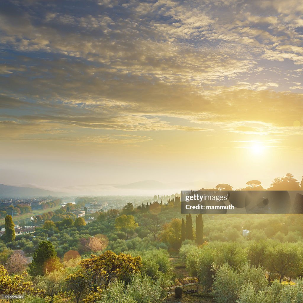 Sunrise in Tuscany