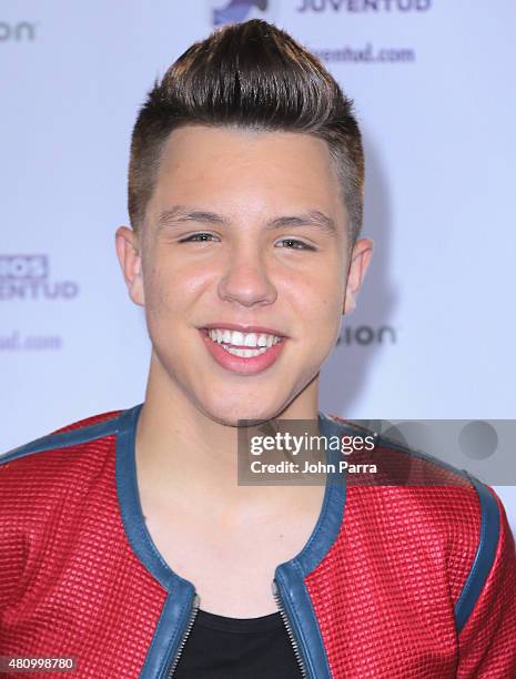 Jonatan Sanchez attends Univision's Premios Juventud 2015 at Bank United Center on July 16, 2015 in Miami, Florida.