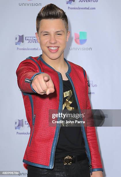 Jonatan Sanchez attends Univision's Premios Juventud 2015 at Bank United Center on July 16, 2015 in Miami, Florida.