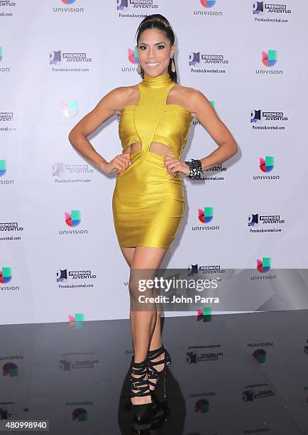 Francisca Lachapel attends Univision's Premios Juventud 2015 at Bank United Center on July 16, 2015 in Miami, Florida.