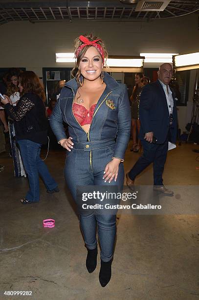 Chiquis Rivera attends Univision's Premios Juventud 2015 at Bank United Center on July 16, 2015 in Miami, Florida.