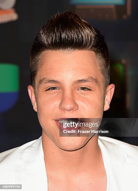 Jonatan Sanchez attends Univision's Premios Juventud 2015 at Bank United Center on July 16, 2015 in Miami, Florida.