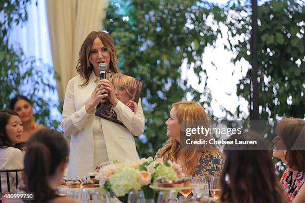 Publisher Alison Miller and actress Christina Hendricks attend Los Angeles Confidential Women Of Influence Celebration hosted by Christina Hendricks...