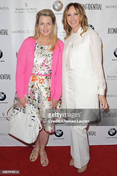 Philanthropist Nancy Davis attends Los Angeles Confidential Women Of Influence Celebration hosted by Christina Hendricks on July 16, 2015 in Los...