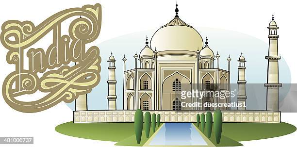 44 Taj Mahal Drawing High Res Illustrations - Getty Images