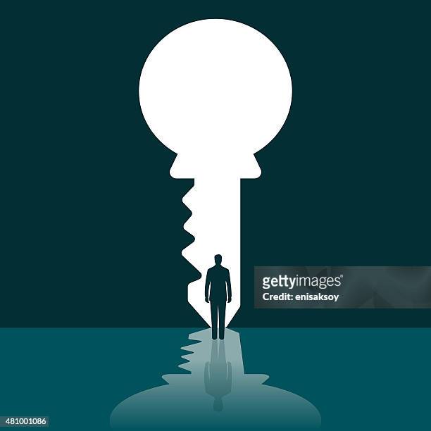 key - business solutions silhouette stock illustrations