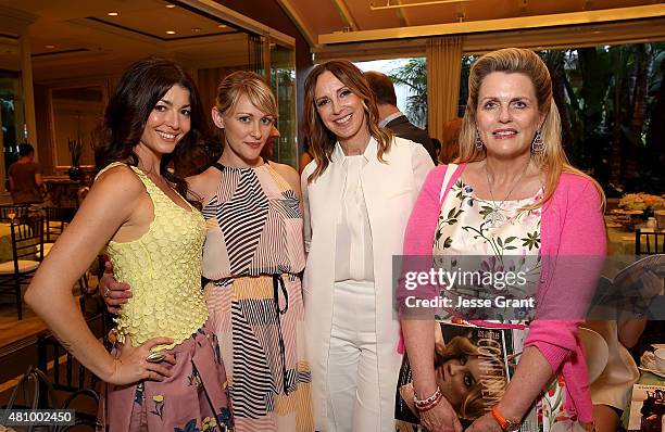 Los Angeles Confidential Publisher Alison Miller and Nancy Davis attend the Los Angeles Confidential Women of Influence Celebration Hosted by...