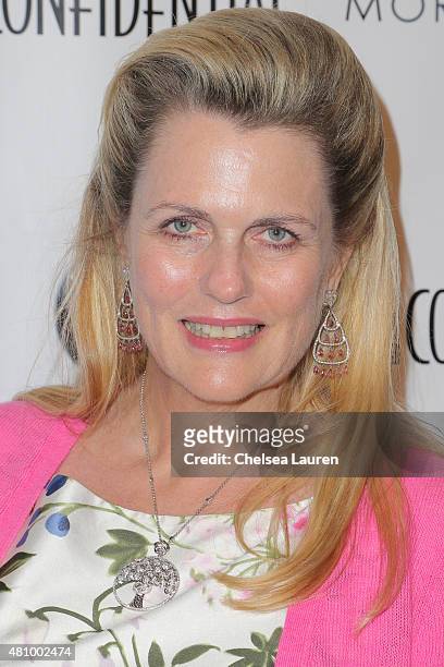 Philanthropist Nancy Davis attends Los Angeles Confidential Women Of Influence Celebration hosted by Christina Hendricks on July 16, 2015 in Los...