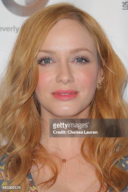 Actress Christina Hendricks attends Los Angeles Confidential Women Of Influence Celebration hosted by Christina Hendricks on July 16, 2015 in Los...