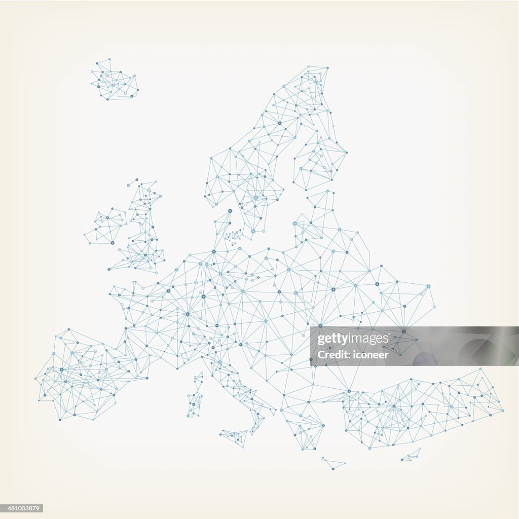 European Network Map Europe Network Map High-Res Vector Graphic - Getty Images