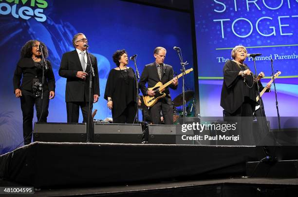 Singer Mavis Staples performs at the Parenthood Federation Of America's 2014 Gala Awards Dinner at the Marriott Wardman Park Hotel on March 27, 2014...