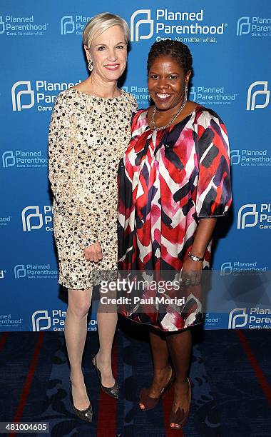 Planned Parenthood Federation of America President Cecile Richards and BET's Sonya Lockett attend the Planned Parenthood Federation Of America's 2014...