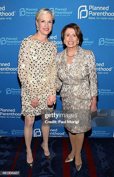 Planned Parenthood Federation of America President Cecile Richards and U.S. House Minority Leader Rep. Nancy Pelosi attend the Planned Parenthood...