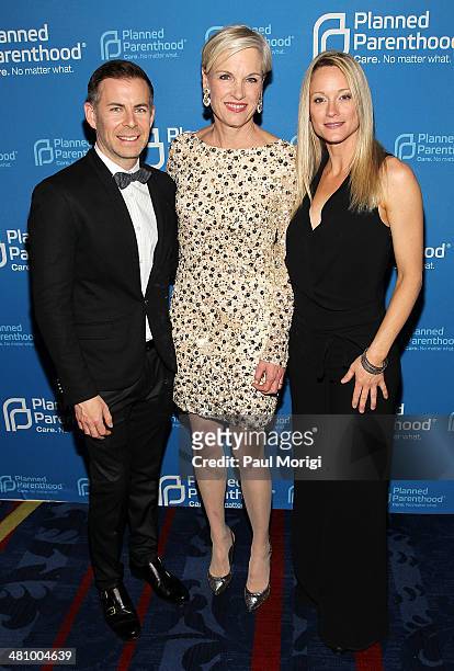 The Fosters" Executive Producer Brad Bredewegi, Planned Parenthood Federation of America President Cecile Richards and actress Teri Polo attend the...