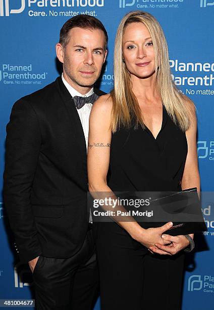 The Fosters Executive Producer Brad Bredewegi and actress Teri Polo attend the Planned Parenthood Federation Of America's 2014 Gala Awards Dinner at...