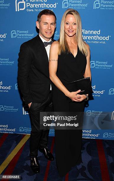 The Fosters Executive Producer Brad Bredewegi and actress Teri Polo attend the Planned Parenthood Federation Of America's 2014 Gala Awards Dinner at...