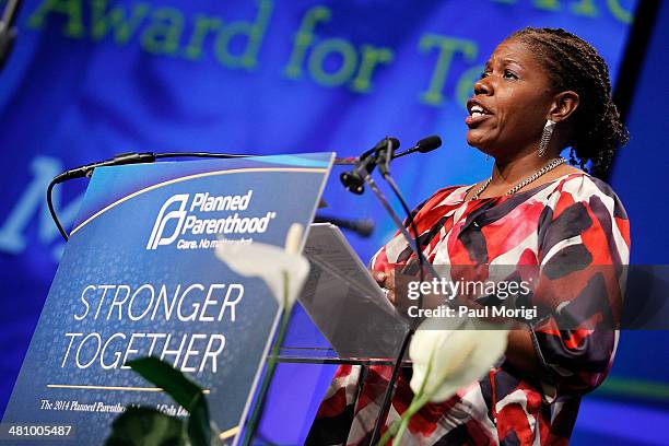 S Sonya Lockett attends the Planned Parenthood Federation Of America's 2014 Gala Awards Dinner at the Marriott Wardman Park Hotel on March 27, 2014...