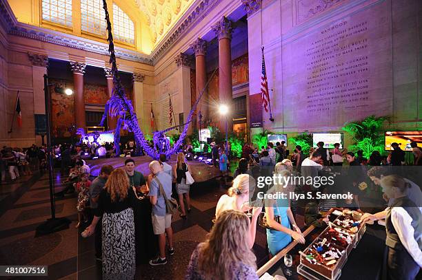 General view of atmosphere at the launch of Dino Tales and Safari Tales at the American Museum of Natural History with Kuato Studios on July 16, 2015...