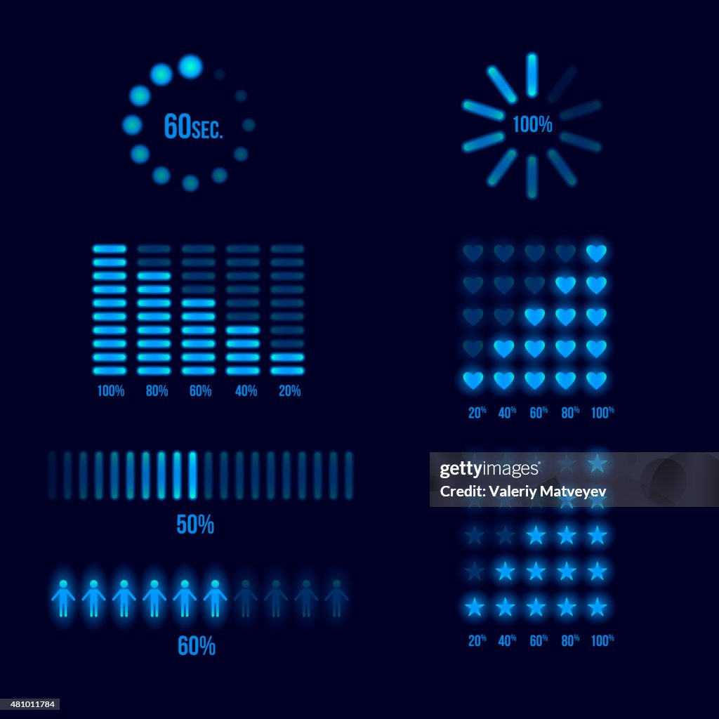 Progress Loading Indicators High-Res Vector Graphic - Getty Images