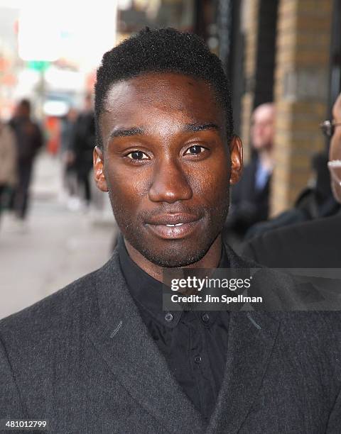 Nathan Stewart-Jarrett attends the Fox Searchlight Pictures' "Dom Hemingway" screening hosted by The Cinema Society And Links Of London on March 27,...