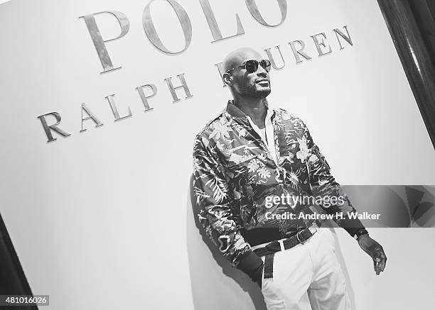 Model Tyson Beckford attends the Polo Ralph Lauren presentation during New York Fashion Week: Men's S/S 2016 on July 16, 2015 in New York City.