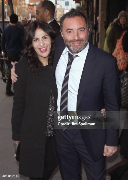 Writer/director Richard Shepard and Jenni Konner attend the Fox Searchlight Pictures' "Dom Hemingway" screening hosted by The Cinema Society And...