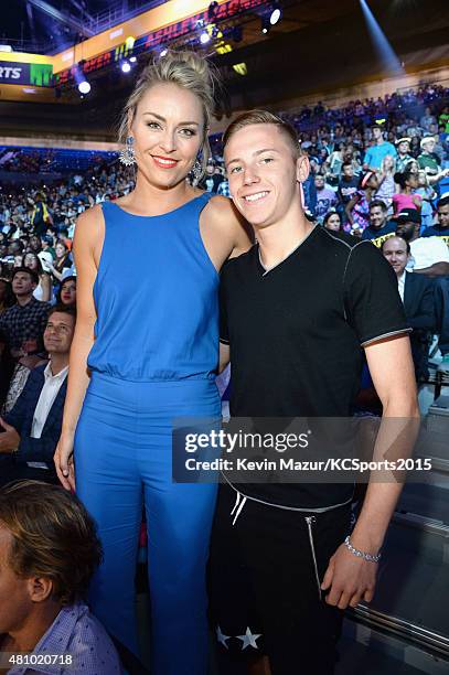 Ski Racing athlete Lindsey Vonn attends the Nickelodeon Kids' Choice Sports Awards 2015 at UCLA's Pauley Pavilion on July 16, 2015 in Westwood,...