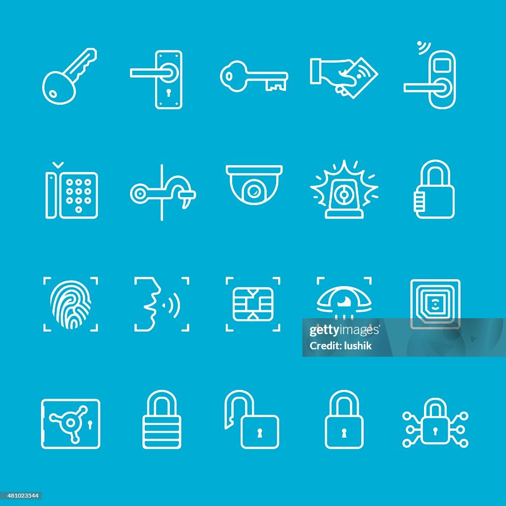 Access control icons collection