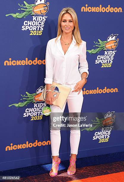 Model Alex Curran Gerrard attends the Nickelodeon Kids' Choice Sports Awards at UCLA's Pauley Pavilion on July 16, 2015 in Westwood, California.