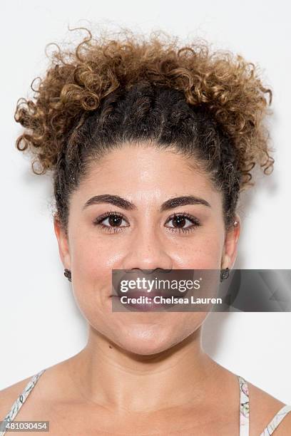 Actress Santana Dempsey attends the 'Desert Voices' opening exhibition at De Re Gallery on July 16, 2015 in West Hollywood, California.