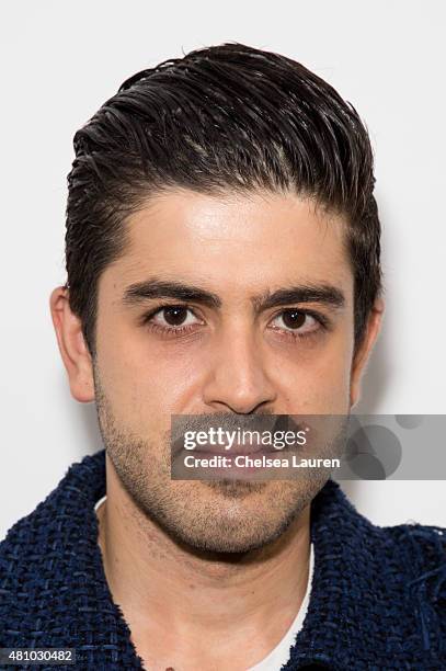 Actor Beejan Land attends the 'Desert Voices' opening exhibition at De Re Gallery on July 16, 2015 in West Hollywood, California.