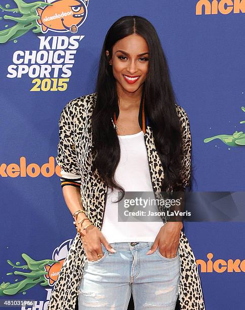 Ciara attends the Nickelodeon Kids' Choice Sports Awards at UCLA's Pauley Pavilion on July 16, 2015 in Westwood, California.
