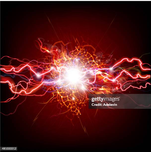 fre lightning background - red lightning background stock illustrations