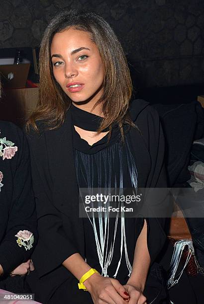 Marine Sainsily attends the 'La Creme De La Creme' After Party at the Show Case Club on March 27, 2014 in Paris, France.