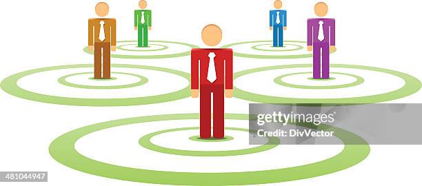 target group - target market stock illustrations