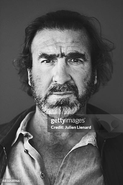 Former footballer Eric Cantona is photographed for Self Assignment on may 15, 2013 in Cannes, France.