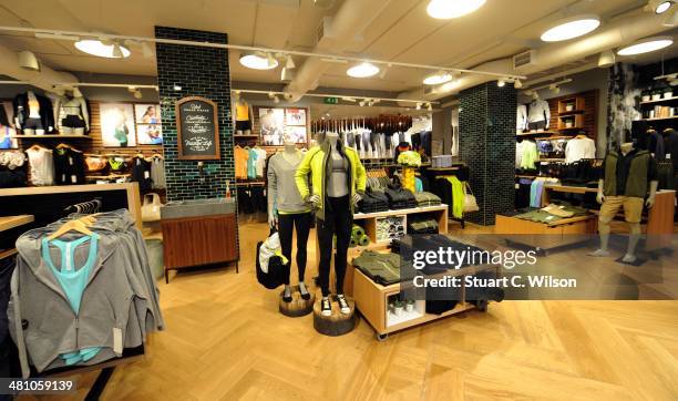 Lululemon athletica opens its first European store in Covent Garden on March 28, 2014 in London, England.