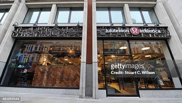 Lululemon athletica opens its first European store in Covent Garden on March 28, 2014 in London, England.