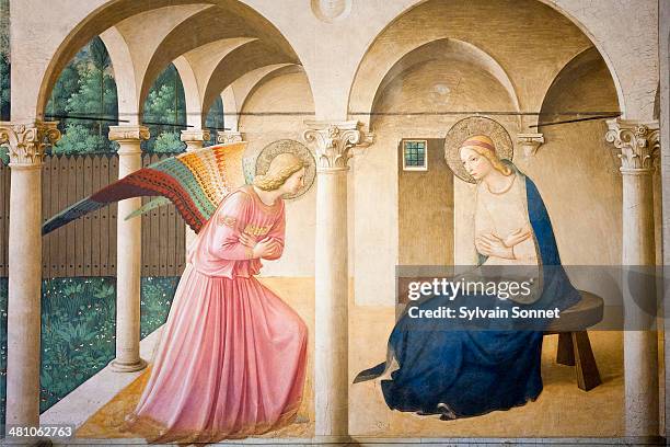 italy, florence,  convent of san marco - annunciation stock pictures, royalty-free photos & images