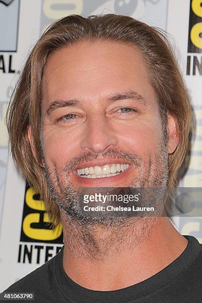 Actor Josh Holloway attends the 'Colony' press room during day 2 of Comic-Con International on July 10, 2015 in San Diego, California.